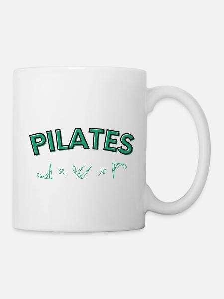 Pilates Verschiedene Positionen - Tasse - Weiß