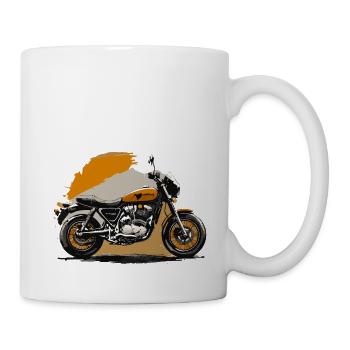 Moto rétro - Mug blanc - blanc - Droite