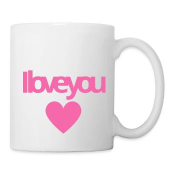 i love you mom - Mug blanc - blanc - Droite