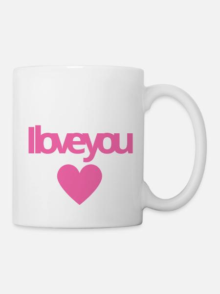 i love you mom - Mug blanc - blanc