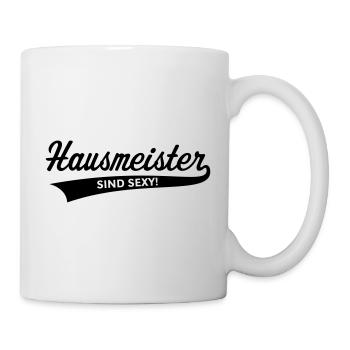 Hausmeister Sind Sexy! (Facility Manager / Black) - Tasse - Weiß - Rechts