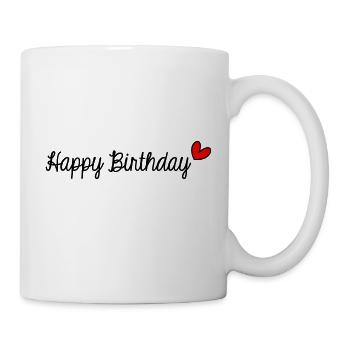 ALLES GUTE ZUM GEBURTSTAG. ALLES GUTE ZUM GEBURTSTAG. JAHRESTAG. - Tasse - Weiß - Rechts