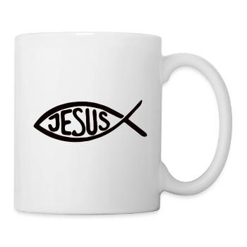 Jesus Christus von Nazareth Glaube Bibel Jesus - Tasse - Weiß - Rechts