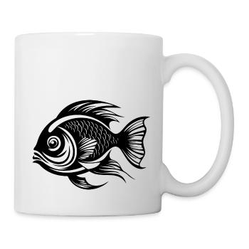 Pêche au poisson Pêche en mer - Mug blanc - blanc - Droite