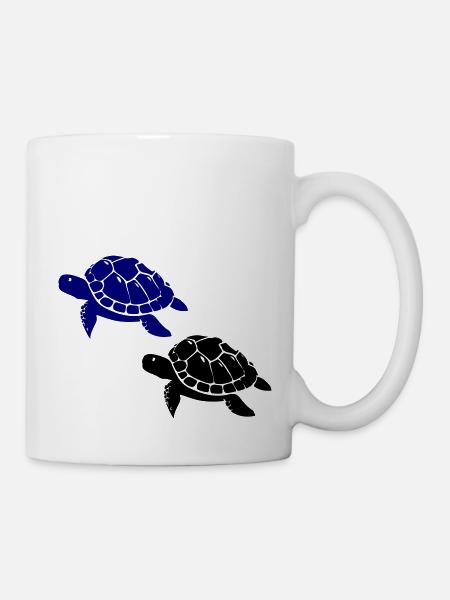 turtles - Tasse - Weiß