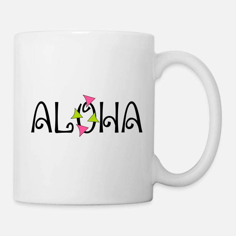 ALOHA - Tasse - Weiß