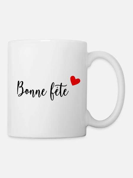 FÊTE DES PÈRES. BONNE FÊTE PAPA. PAPA. BONNE FÊTE - Mug blanc - blanc