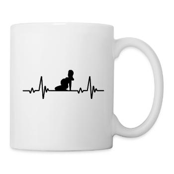 Schwangere - Schwangere Geschenk - Schwangerschaftsgeschenk - Tasse - Weiß - Rechts