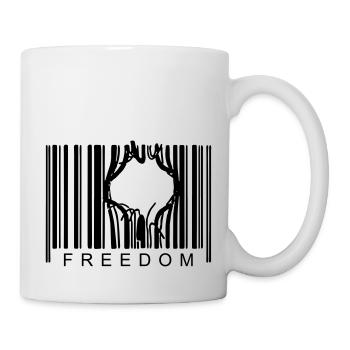 FREEDOM BARCODE - Mug blanc - blanc - Droite