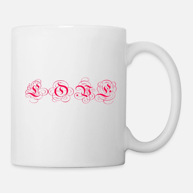 Love - Tasse - Weiß