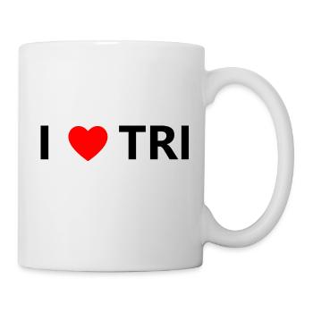 Triathlon Swim Bike Run Marathon - Tasse - Weiß - Rechts