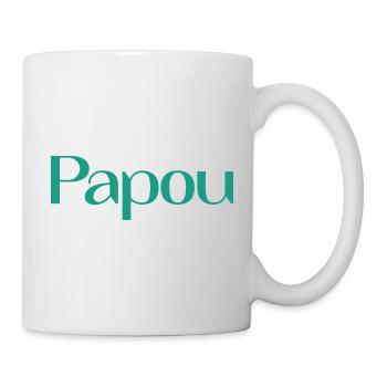 PAPOU. PAPA. FÊTE DES PÈRES. BONNE FÊTE PAPA. - Mug blanc - blanc - Droite