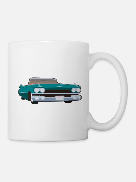 Cadilac Hellblau - Tasse - Weiß