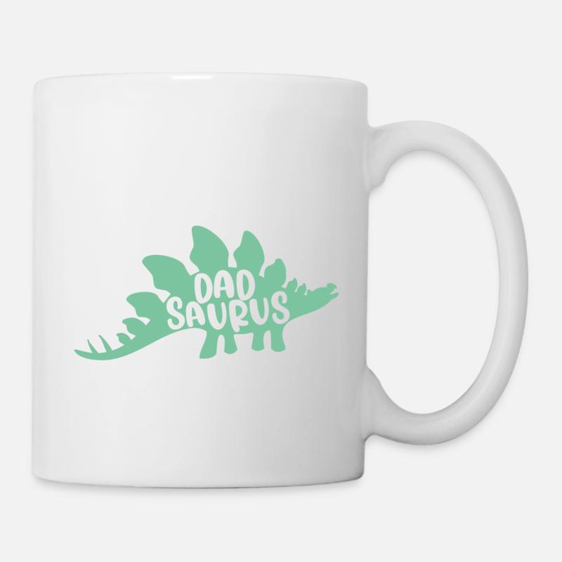 Dadsaurus - Der legendäre Vater - Tasse - Weiß
