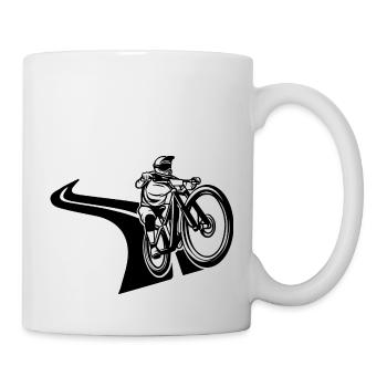MTB Mountainbike Biker - Mug - white - Right