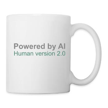 Powered by AI: Human version 2.0 - Mug - white - Right