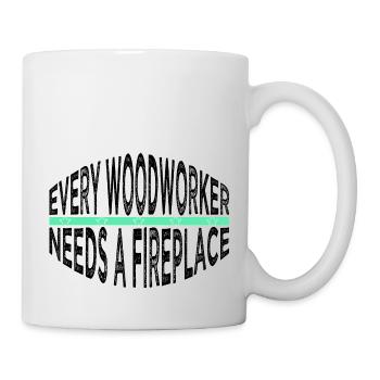 Carpenter Chemises pour bébés et tout-petits Déclaration - Mug blanc - blanc - Droite