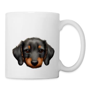 Hunde Dackelwelpe Hund Dachshund Hundehalter - Tasse - Weiß - Rechts