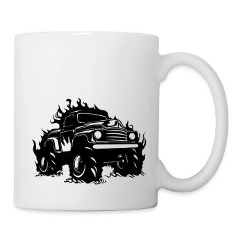 Monstertruck Monster Truck Liebhaber Fan - Tasse - Weiß - Rechts