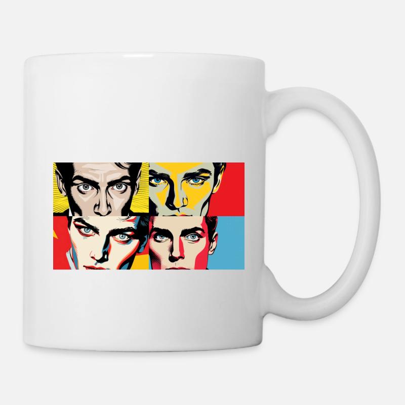 retro look - Tasse - Weiß