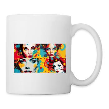 Women Pop Art Classic - Tasse - Weiß - Rechts