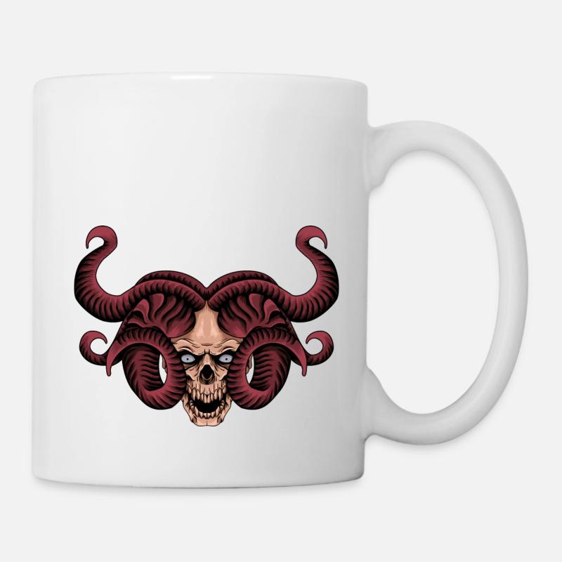 Kranich-Medusa - Tasse - Weiß