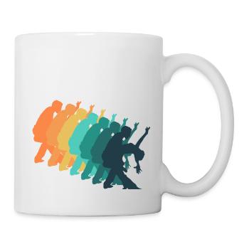 Retro-Tanz - Tasse - Weiß - Rechts