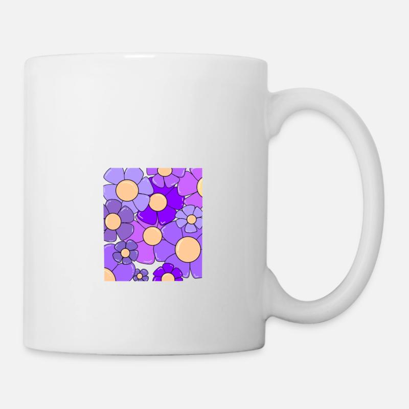 Blumen United - Tasse - Weiß