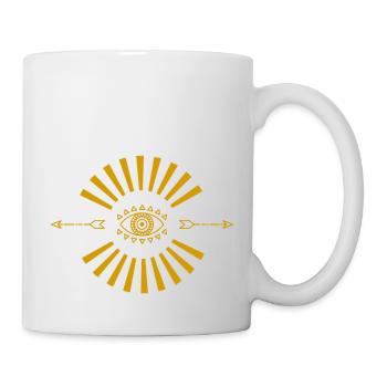 Das strahlende Auge - Tasse - Weiß - Rechts