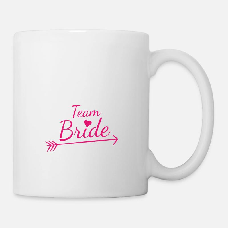 Team Bride Pink Heart - Mug - white