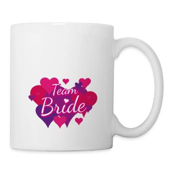 Team Bride Hearts - Tasse - Weiß - Rechts