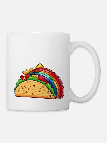 Taco arc-en-ciel (Si vous savez que vous savez) - Mug blanc - blanc