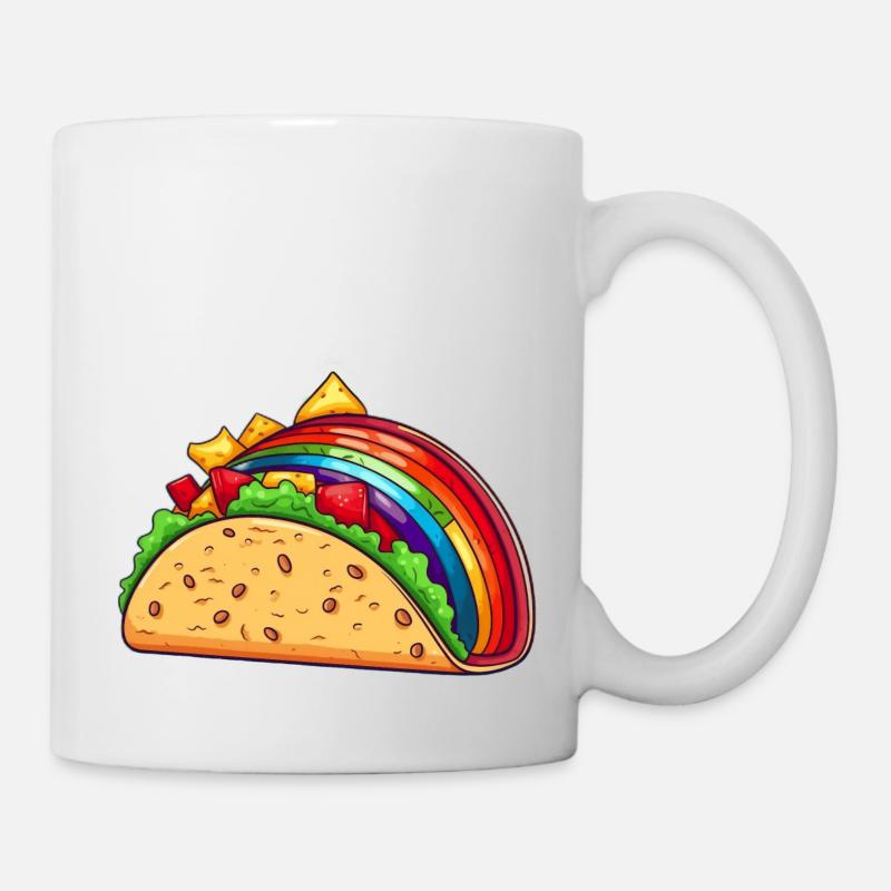 Taco arc-en-ciel (Si vous savez que vous savez) - Mug blanc - blanc