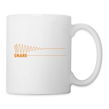 Analoges Synthwave-Snare-Design - Tasse - Weiß - Rechts