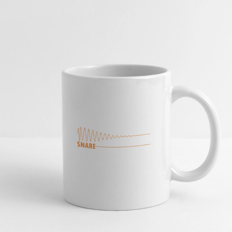 Conception de caisse claire Synthwave analogique Mug blanc