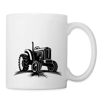 Traktor - Tasse - Weiß - Rechts