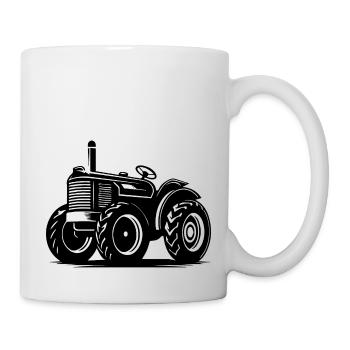 Tracteur - Mug blanc - blanc - Droite