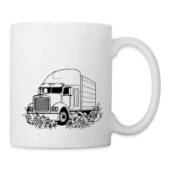 Chauffeur de camion Camion - Mug blanc - blanc - Droite
