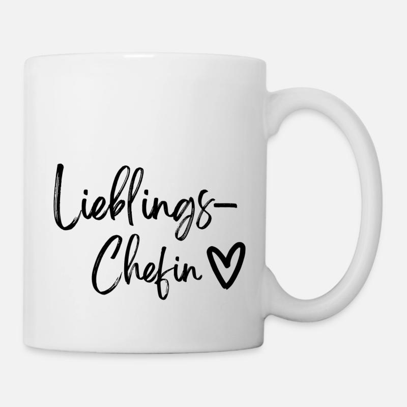 Lieblingschefin Geschenk Team - Tasse - Weiß