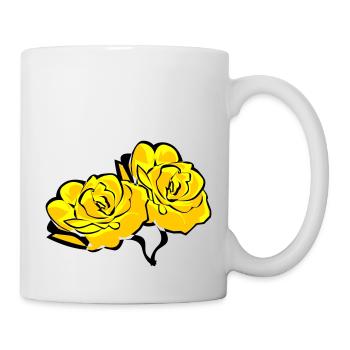 roses - Tasse - Weiß - Rechts