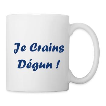 Je crains dégun - Mug blanc - blanc - Droite
