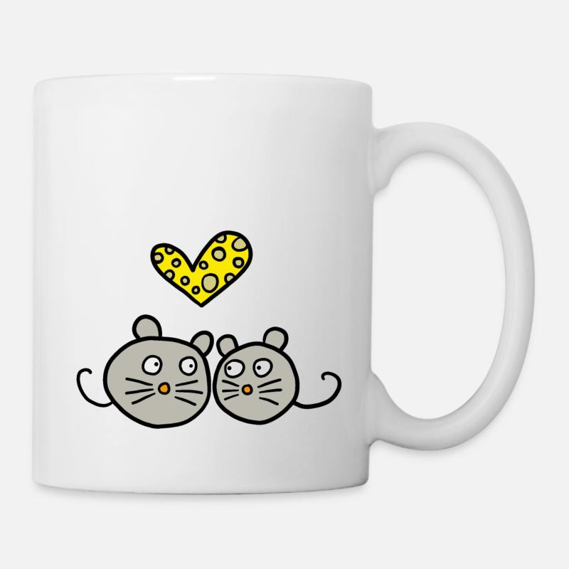 verleibte Mäuse - Tasse - Weiß