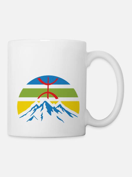 The mountains of Djurdjura in Kabylia - Mug - white