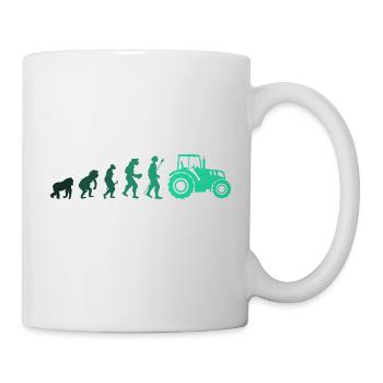 Tractor evolution - Mug - white - Right