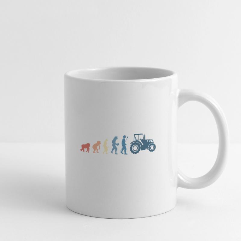 Retro tractor evolution Mug