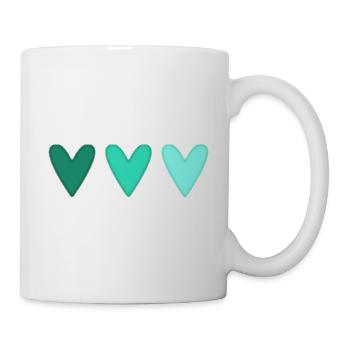 HEART. HEARTS. SAINT VALENTINE. LOVE. LOVE. CHRISTMAS - Mug - white - Right