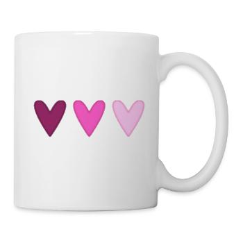 HEART. HEARTS. SAINT VALENTINE. LOVE. LOVE. COUPLE. - Mug - white - Right