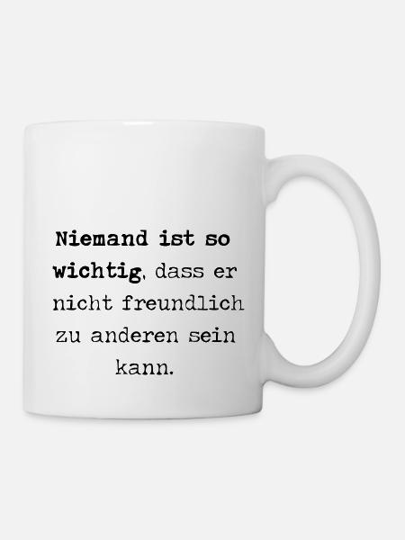 freundlich - Tasse - Weiß