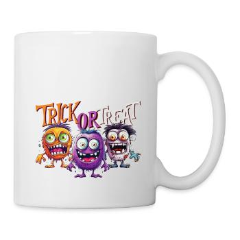 Halloween Monster Trick ou Treat Cute Creepy - Mug blanc - blanc - Droite