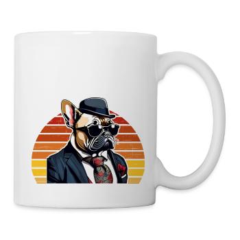 French Bulldog T Shirt Dog funny dog design Hunde - Tasse - Weiß - Rechts